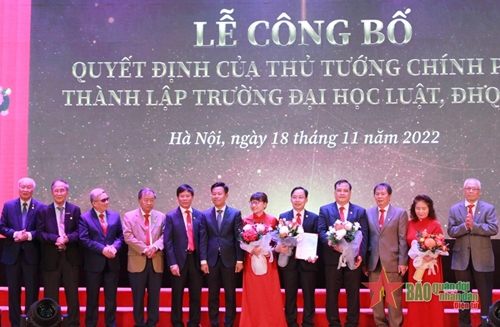 Công bố quyết định thành lập Trường Đại học Luật thuộc Đại học Quốc gia Hà Nội